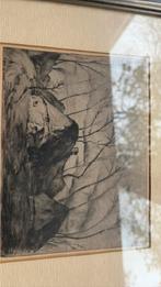 Sfeervol etsje, Antiek en Kunst, Kunst | Etsen en Gravures, Verzenden