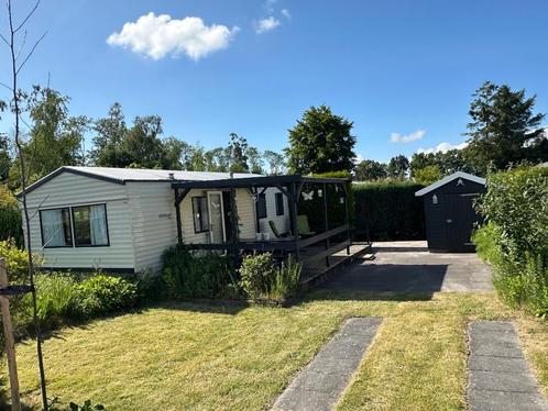 Stacaravan /chalet op camping De Wite Burch in Bakhuizen, Caravans en Kamperen, Stacaravans, tot en met 6, Ophalen of Verzenden