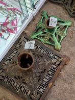 Oude antieke gietijzeren kerstboomstandaard kerstboomvoet, Diversen, Kerst, Ophalen of Verzenden, N, N, N