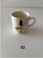 TS Koffiebeker met blauw druifje, Ophalen of Verzenden, Zo goed als nieuw, Glas, Overige stijlen