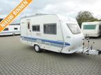 Hobby Excellent 400 SB + Voortent Mover Fietsendrager, Caravans en Kamperen, Caravans, Overige typen, Hobby, Bedrijf, Treinzit