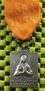 Medaille: 100 jaar Nationale Nederlandse Bedevaart 1858-1958, Postzegels en Munten, Penningen en Medailles, Ophalen of Verzenden