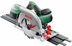 Bosch Groen PKS 66 AF Cirkelzaag + geleiderail, Cirkelzaag, Ophalen of Verzenden, Zo goed als nieuw, Bosch groen