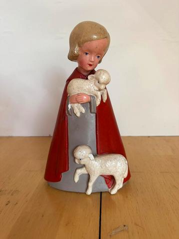 Beeld herdertje met schapen beschikbaar voor biedingen