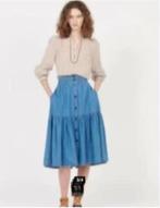 Vanessa Bruno - Mooie denim rok maat FR38/NL36 - Nieuw €250, Kleding | Dames, Blauw, Nieuw, Vanessa Bruno, Ophalen of Verzenden