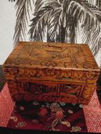 Chinese handgesneden kampfer bruids sieraden kist, Ophalen of Verzenden