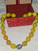 Natuurlijke Baltische Amber Ketting met Zilver 925, Verzenden, Gebruikt, Overige typen, Overige