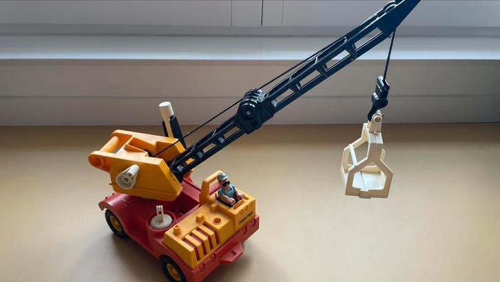 vintage Fisher-Price Husky Helper Boom Crane #314 hijskraan, Kinderen en Baby's, Speelgoed | Fisher-Price, Gebruikt, Auto of Voertuig