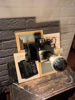 Vintage Polaroid 10 Lamp - Uniek & Sfeervol!, Ophalen of Verzenden, Gebruikt, Hout, Vintage fotografie upcycled