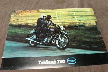 Triumph Trident 750 verkoop folder brochure beschikbaar voor biedingen