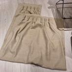Gordijnen, Huis en Inrichting, Stoffering | Gordijnen en Lamellen, Gebruikt, 100 tot 150 cm, 200 cm of meer, Beige