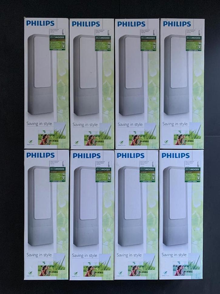 2 stuks Philips Ecomoods buitenlampen - nieuw in de doos!, Tuin en Terras, Buitenverlichting, Nieuw, Staande lamp, Overige materialen