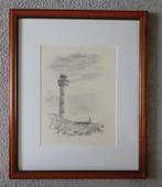 Frans Room - zeefdruk Egmond Vuurtoren, Antiek en Kunst, Kunst | Litho's en Zeefdrukken, Ophalen