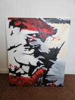 Olie schilderij, Antiek en Kunst, Kunst | Schilderijen | Abstract, Ophalen of Verzenden