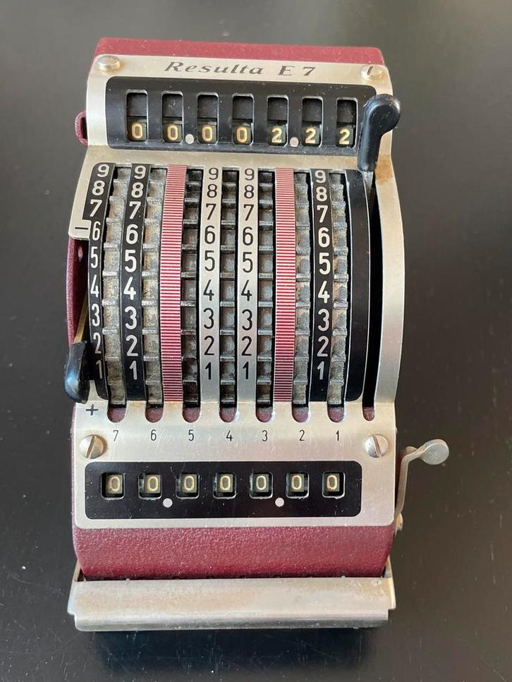 Antieke Resulta E7 Rekenmachine, Antiek en Kunst, Antiek | Kantoor en Zakelijk, Ophalen of Verzenden