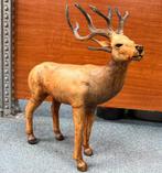 Vintage leren hert beeld — wrapped leather, Ophalen, Gebruikt, Hert, Overige typen