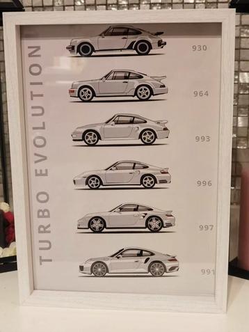 Nieuw frame porsche 911 turbo evolution . Formaat a4 zie beschikbaar voor biedingen