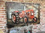 Mc Cormick rode tractor, schilderij 3D metaal, Huis en Inrichting, Woonaccessoires | Schilderijen, Tekeningen en Foto's, Nieuw