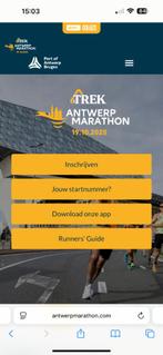 Startnummer TREK halve marathon Antwerpen, Tickets en Kaartjes, Eén persoon