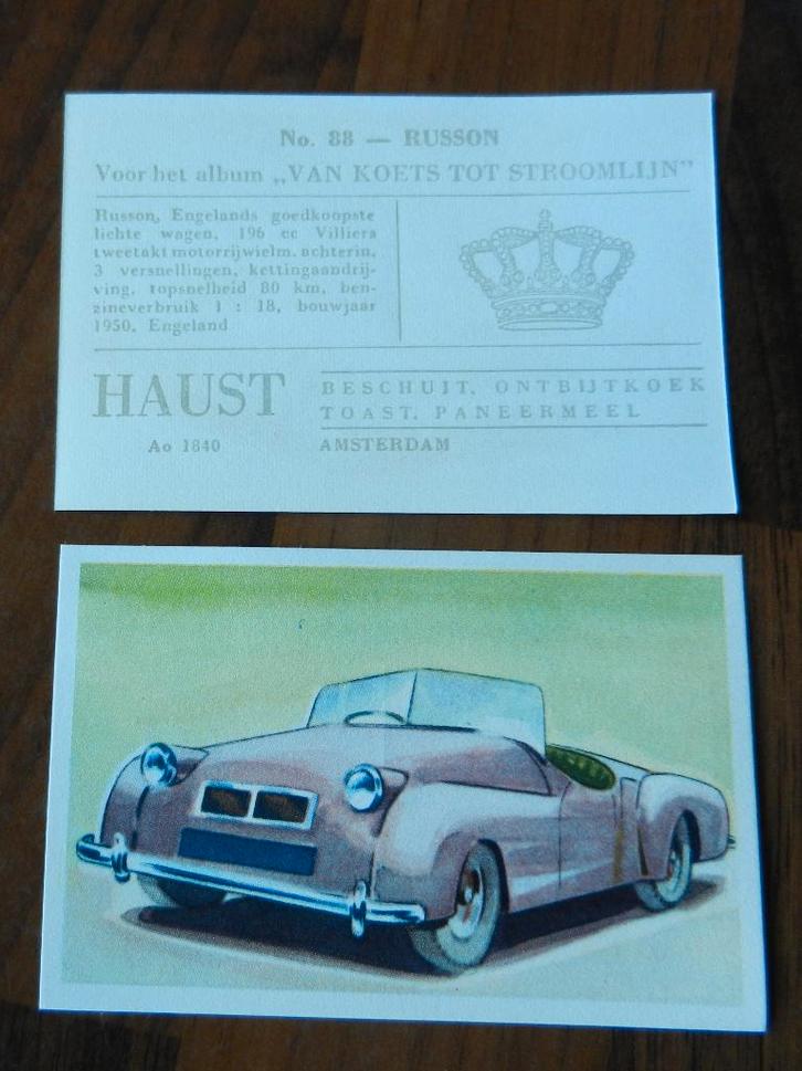 Haust plaatjes voor album 'Van koets tot Stoomlijn', Boeken, Prentenboeken en Plaatjesalbums, Nieuw, Plaatjesalbum, Ophalen of Verzenden