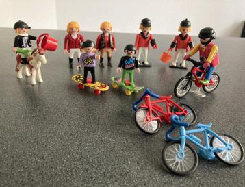 Poppetjes Paardrijders amazones skaters biker fietsen beschikbaar voor biedingen