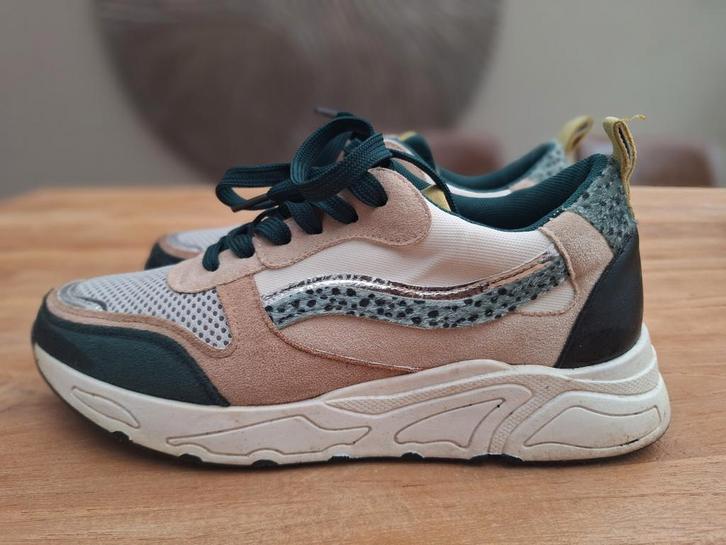Zgan, gave sneakers Sub 55, maat 39, Kleding | Dames, Schoenen, Zo goed als nieuw, Sneakers of Gympen, Groen, Ophalen of Verzenden