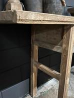 Oude Chinese elmwood sidetable met laden stoer sober wonen, Huis en Inrichting, Tafels | Sidetables, 200 cm of meer, 25 tot 50 cm