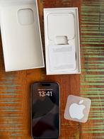 iPhone 15 Pro 256GB Zwart Titanium + Hoesje, 256 GB, Gebruikt, 89 %, Zwart