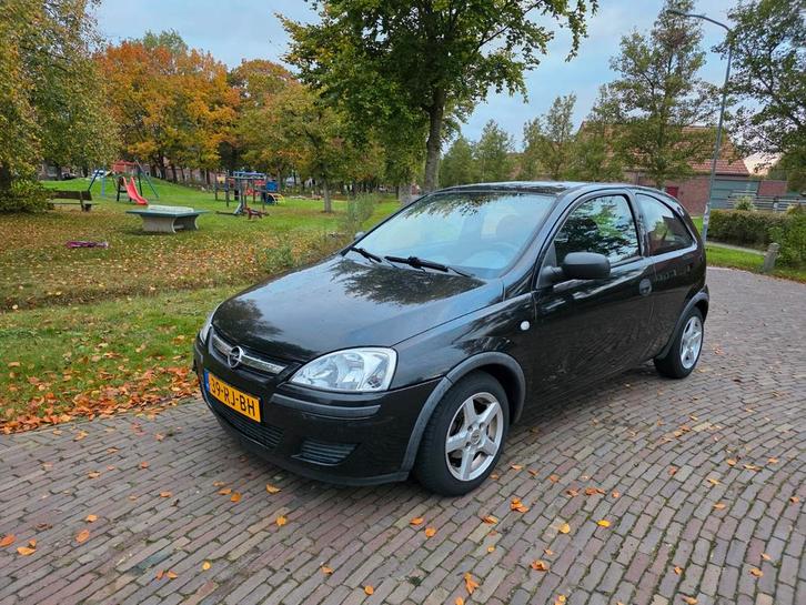 Opel Corsa 1.0 12V 3D 2005 Zwart, Auto's, Opel, Particulier, Corsa, Benzine, B, Hatchback, Handgeschakeld, Origineel Nederlands