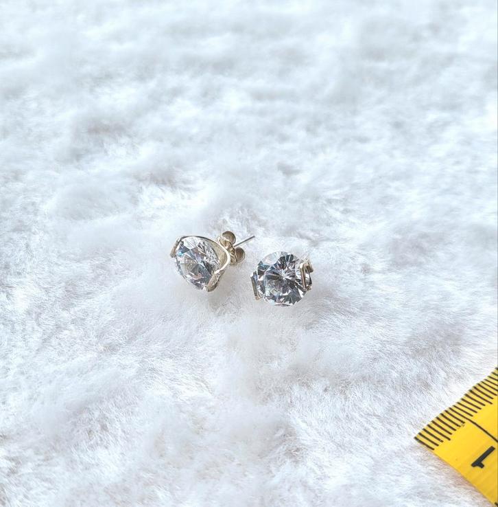 Oorbellen met Grote Steentjes, Sieraden, Tassen en Uiterlijk, Oorbellen, Zo goed als nieuw, Knopjes of Stekers, Overige materialen