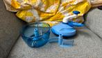 Tupperware Quickchef Duochef, Huis en Inrichting, Keuken | Tupperware, Ophalen, Zo goed als nieuw, Blauw, Overige typen