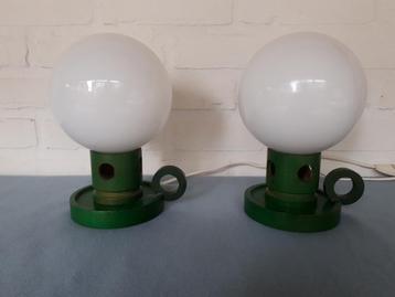2 Vintage retro tafellampen nachtkastlamp Design jaren 60-70 beschikbaar voor biedingen