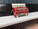 accordeon  120 bas, Gebruikt, Toetsaccordeon, 120-bas, Met riemen