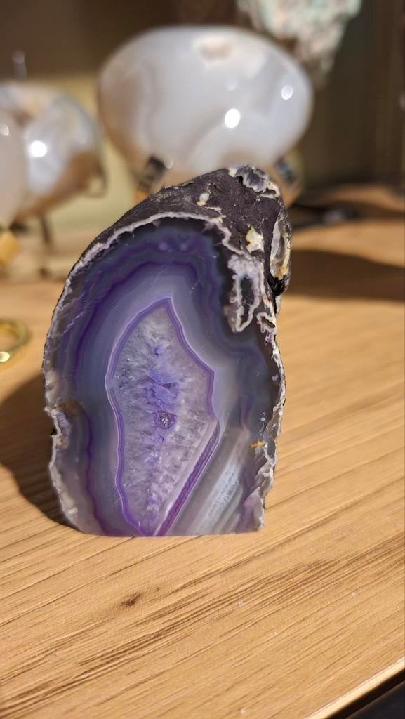 Prachtige Agaat Einde - Uniek stuk!, Verzamelen, Mineralen en Fossielen, Ophalen of Verzenden