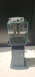 Aqua-el aquarium compleet met zwart meubel, Ophalen, Gebruikt, Leeg aquarium