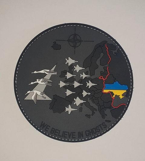 WBIG Patch - We Believe In Ghosts, Verzamelen, Militaria | Algemeen, Overige soorten, Embleem of Badge, Overige gebieden, Ophalen of Verzenden