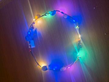 Bloemen diadeem met lichtjes beschikbaar voor biedingen