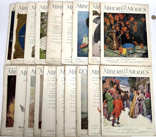 Tijdschriften, geïllustreerd: Le Miroir des Modes 1924-1925, Boeken, Mode, Gelezen, Ophalen of Verzenden