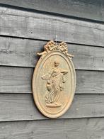 Gietijzeren muur ornament afbeelding vrouw, Ophalen of Verzenden