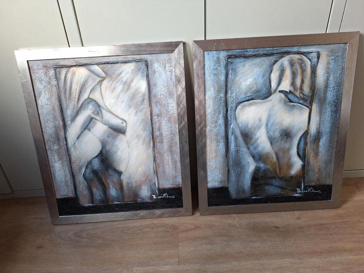 Schilderijen van B. Williams, Antiek en Kunst, Kunst | Schilderijen | Klassiek, Ophalen