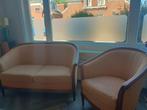 Art Deco bank en fauteuil set, Huis en Inrichting, Banken | Bankstellen, Ophalen, Gebruikt, 75 tot 100 cm, Stof