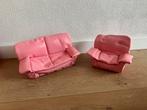 Barbie vintage nep-lederen banken, Ophalen of Verzenden, Gebruikt, Poppenhuis