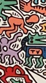 Keith Haring : litho op groot formaat, Ophalen of Verzenden