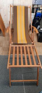 Vintage strandstoelen, Tuin en Terras, Ophalen, Gebruikt, Hout, Stapelbaar