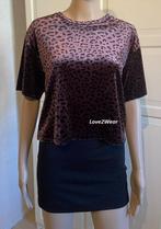 Crop top met panterprint H&M, H&M, Nieuw, Ophalen of Verzenden, Korte mouw