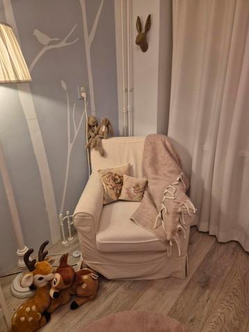 Ikea Ektorp fauteuil met witte hoes - afbeelding 1