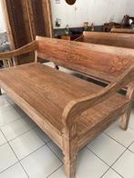 Bali lounge bank stationsbank, Teakhout, Nieuw, Indonesia import, Ophalen of Verzenden