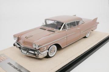 Cadillac DeVille coupe 1958 meridian taupe - Stamp 1/43 beschikbaar voor biedingen