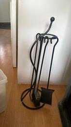 Te koop zwart haardstel, Huis en Inrichting, Ophalen of Verzenden, Zo goed als nieuw, Houthaard