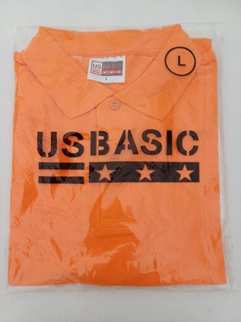 Polo-Shirt Oranje US Basic NIeuw maat L, Kleding | Heren, Polo's, Nieuw, Maat 52/54 (L), Oranje, Ophalen of Verzenden